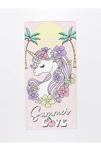 LC Waikiki Mixed Printed Girls' Beach Towels
