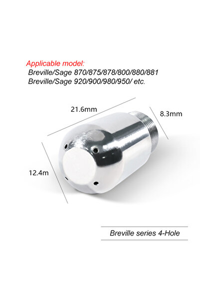 Choice1 4-Hole Nozzle Coffee Maker Steam Nozzle 3/4 Hole Steam Nozzle Milk Foam Spout Steam Wand Tip for Sag