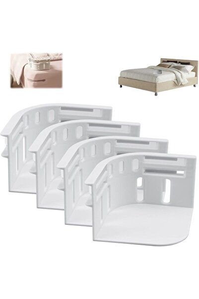 Choice حامل ملاءات سرير أبيض 4 قطع فائق الأمان ومناسب للمراتب قابل للتعديل وم...