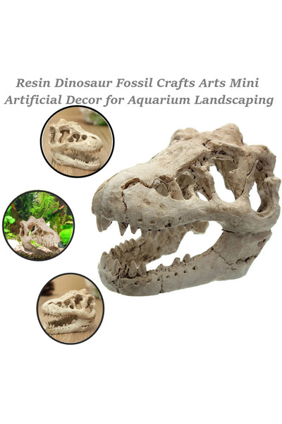 Choice محاكاة أحفورة ديناصور من الراتنج زخارف ديناصور صغيرة دعائم زخرفية حرف ...