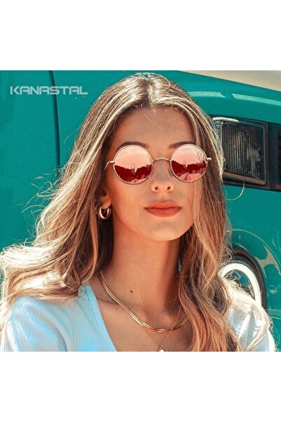 GENERIC4 KANASTAL Hippie Round Polarized Sunglasses for Women Men, Small Circle Sun Glasses Classic Vintage R