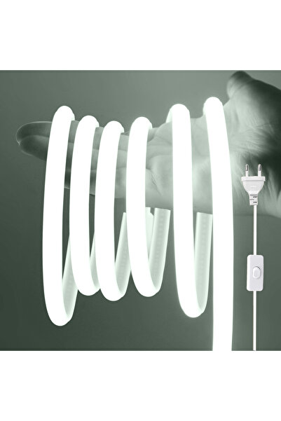 Choice شريط COB أبيض 2m AC 220V مع مفتاح تشغيل/إيقاف أبيض 3000K 4000K 6000K IP65 مقاوم للماء ديكور منزلي Fle