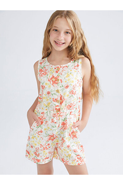 LC Waikiki Timeless Clothing & Timeless Choices Zero Roba Collar Floral Girls...