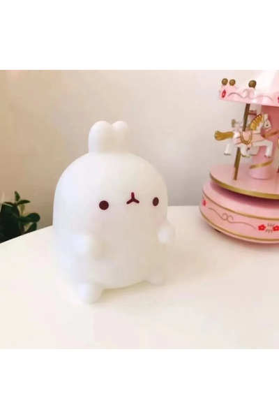 Choice أرنب أبيض كبير، ضوء ليلي LED لطاولة صغيرة بدون مقبس، مناسب لغرفة النوم...