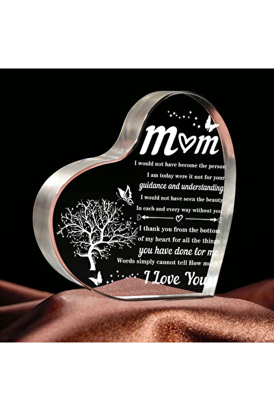 Choice X075 heart transparent Acrylic ornaments decorations gift for my mom b...
