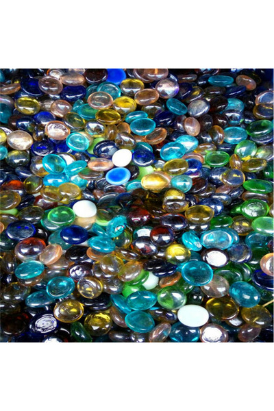 Choice 300 جرام من الكرات الزجاجية الملونة المصنوعة يدويًا من الحجر الزجاجي و...