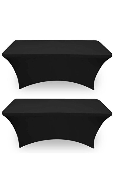Choice 4FT-122x76x76CM Black 2PCS 1/2PCS 4/6FT Spandex Table Cloth Black for ...