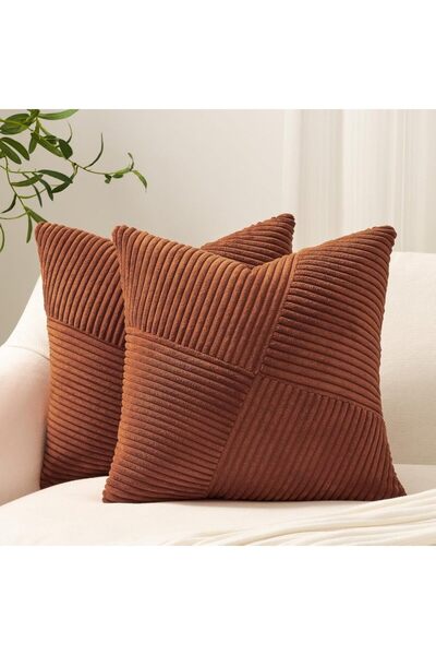 Choice 45x45 سم 1 قطعة صدأ 2025 غطاء وسادة زخرفية جديدة لربيع 2025 قطعة قماش قطنية بوهيمية بنقشة طاحونة هوائية