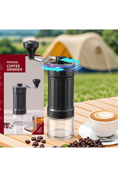 Choice Mini Manual Coffee Grinder, 40 Adjustable Settings, Portable Hand Mill with 30g Capacity, Conical...
