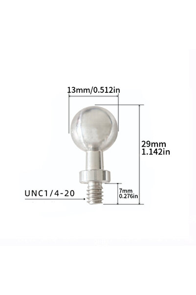 Choice 1 قطعة فضية 13 برغي سبائك الألومنيوم 13 مم / 15 مم / 17 مم / 20 مم / 2...