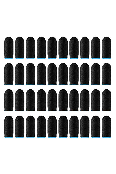 Choice 40 قطعة زرقاء 20/40 قطعة غطاء أصابع للألعاب قابل للتنفس لأطراف الأصابع...