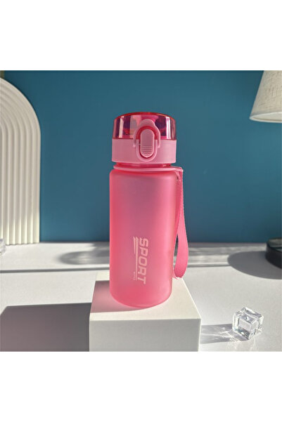 Choice 560 مل وردي رياضي 400 مل 560 مل زجاجة مياه رياضية سعة كبيرة بلاستيكية لياقة بدنية محمولة متينة للتخييم