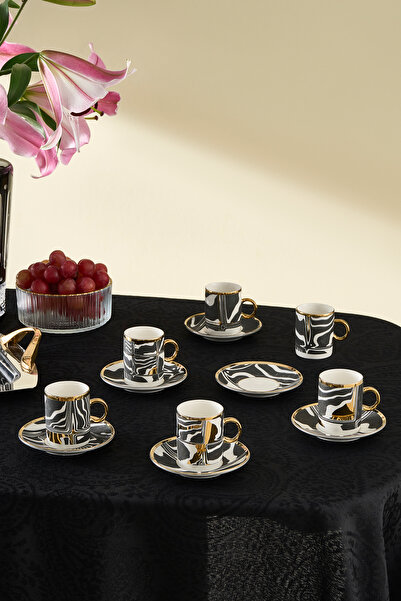 Karaca Φλιτζάνι καφέ Tales για 6 άτομα χρυσό