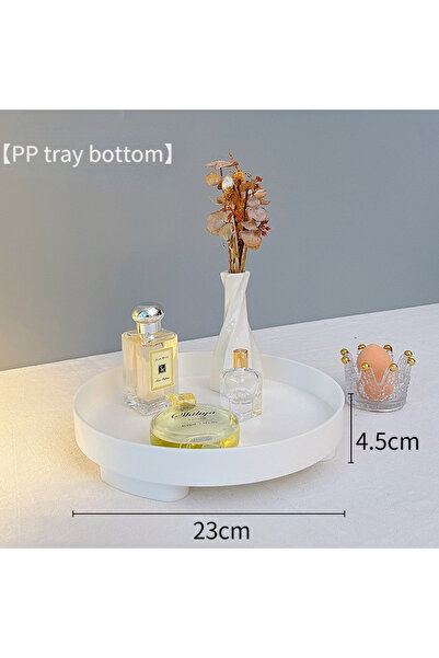Choice صينية تخزين خشبية بيضاء من طراز Nordic Wood للأغراض المنزلية المكتبية المتنوعة ومستحضرات التجميل والعطور والمجوهرات ولوح المفاتيح المن