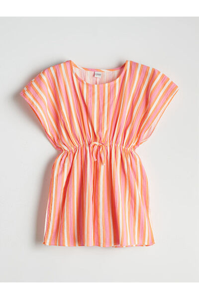 LC Waikiki Pareo roz pentru fete cu guler rotund