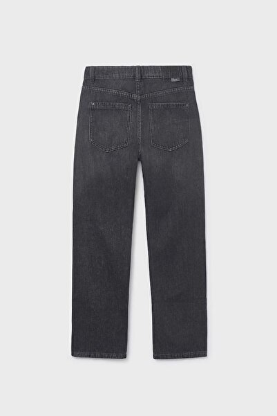 MAYORAL Kız Çocuk Bol Kesim 5 Cepli Jean Pantolon - Siyah