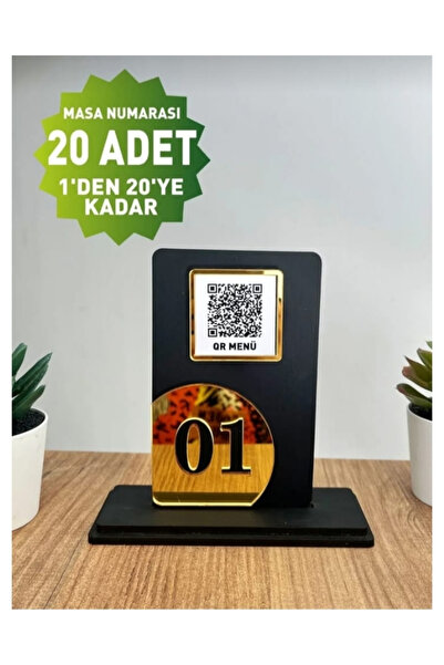 Table Number Qr Code Window 1- 20 Pieces -cafe Restaurant Restaurant Hotels
