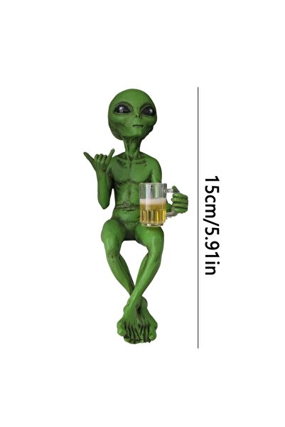 Choice تمثال مضحك لكائن فضائي حديقة منحوتة تنسيق حدائق زخرفة فنية من الراتنج ...