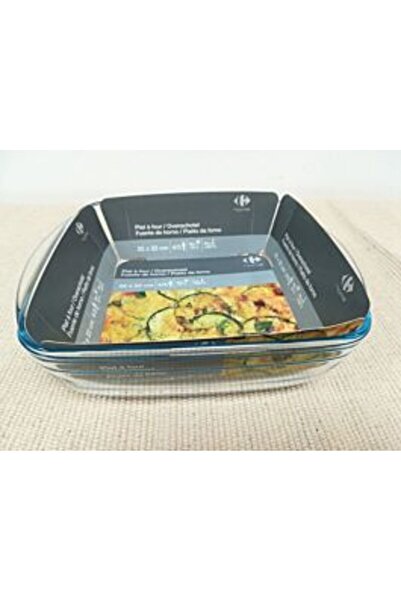 Crf Home Rectangular Heat-Resistant Dish CRF Home, Borosilicate Glass, 25 x 22 cm, Transparent