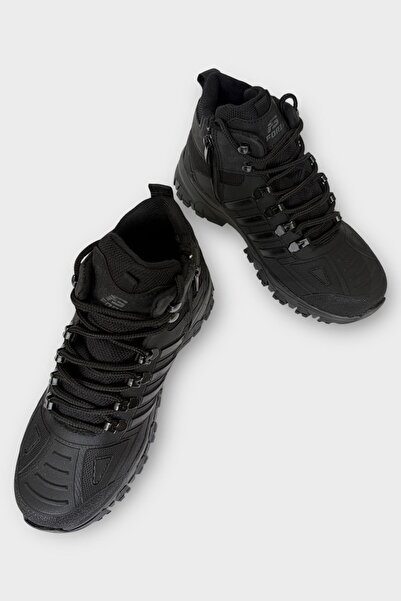 Liger Unisex Μπότες Trekking & Outdoor με φερμουάρ, ανθεκτικές στο κρύο ΜΑΥΡΟ