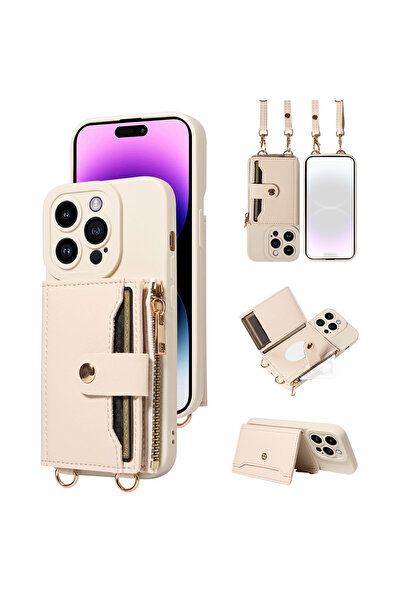 Choice حافظة وحزام من الجلد الصناعي لهاتف iPhone 16 Pro Max حافظة هاتف من الج...