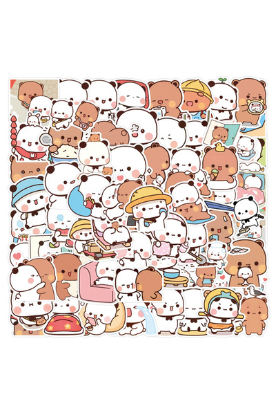 Choice 102Pcs 102PCS Kawaii Bubu And Dudu Stickers for Helmet Water Bottle La...