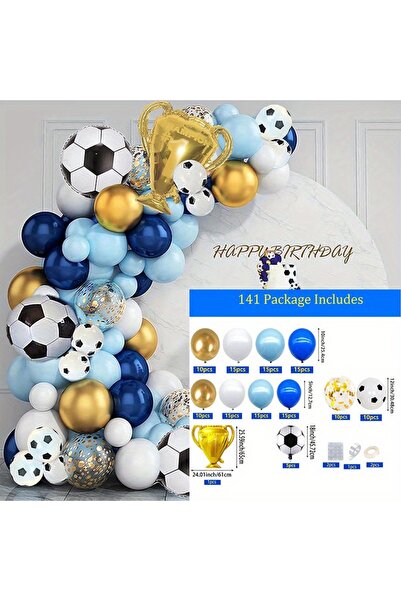 Choice Other MULTI 141pcs Football-themed Balloon Arch Kit, Suitable for Foot...