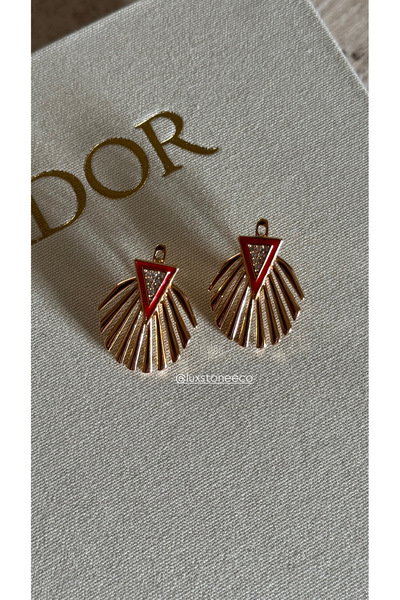 LUXSTONE Red Gold Earrings