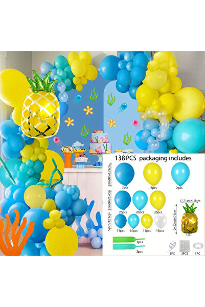 Choice مجموعة أخرى من 137 قطعة من أكاليل البالونات ذات الطابع الاستوائي البحر...