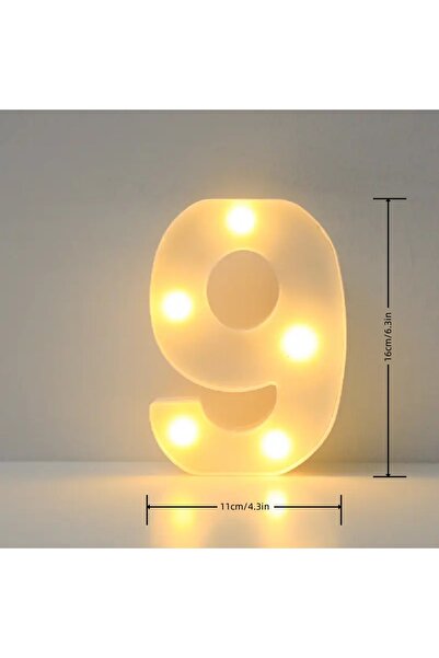 Choice 9 1PC LED Alphabet&Number Lights For Home,Wedding,Proposal,Birthday,Party,Photo Prop, Battery Power.