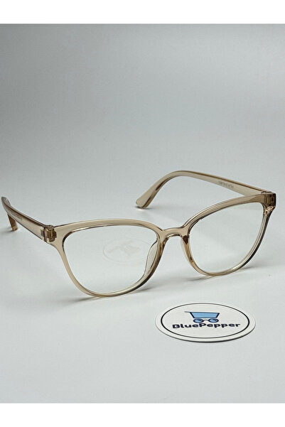 BluePepper Lily Nude Blue Light Protection Glasses Unisex Cateye Can Change Optical Compatible Glasses