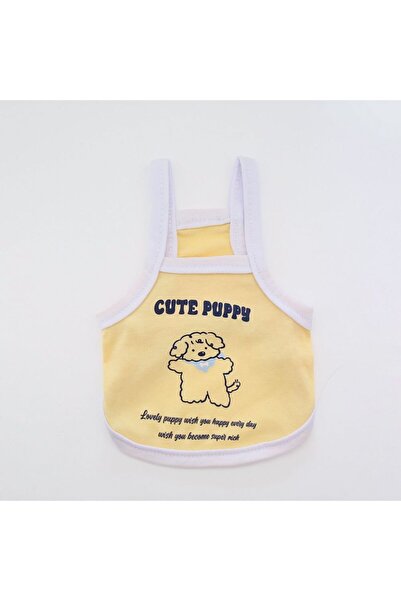 Choice M Yellow ملابس أصلية لفصلي الربيع والصيف للقطط والكلاب، طباعة رقيقة ول...