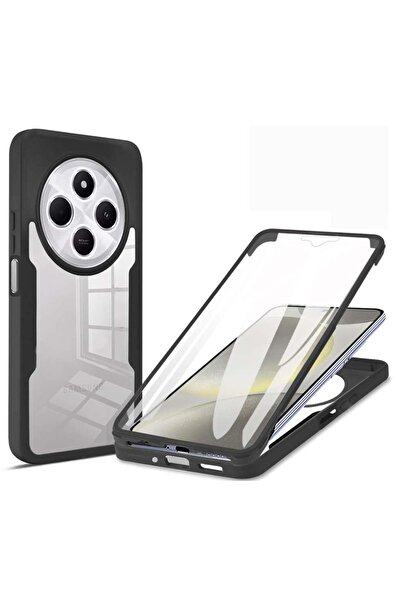Choice Redmi 14C أسود 360 واقي شاشة كامل الجسم شفاف لحافظة هاتف Redmi 14C الم...
