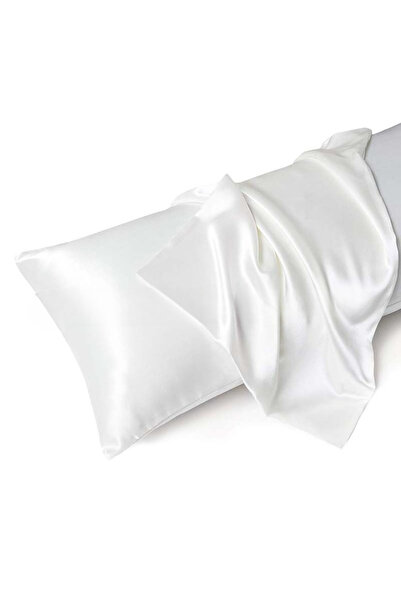 Choice 1 زوج 2 قطعة بيضاء 1 زوج من أكياس الوسائد الساتانية - مفروشات مضادة لل...