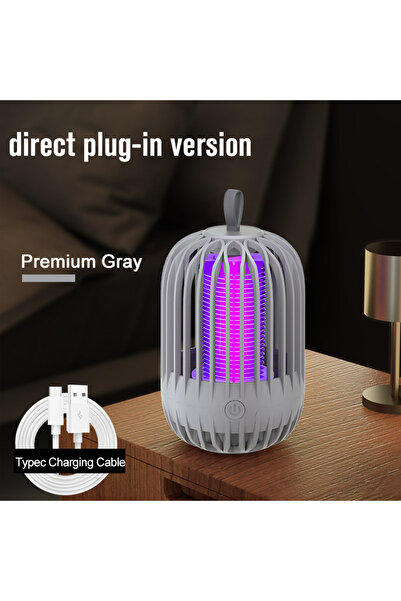 Choice Grey plug in Insect Trap Mosquito Killer and Flying Insect Killer Indoor Light with Hanging Ring Ele
