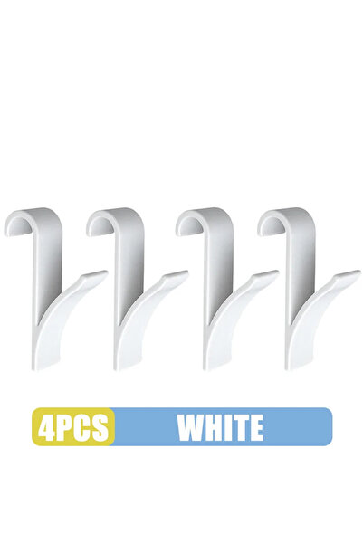 Choice 4 قطع بيضاء 4 قطع شماعات لسخان منشفة مشعاع السكك الحديدية حامل خطاف ال...