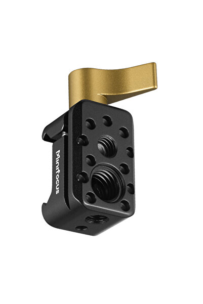 Choice مشبك NATO أسود سريع التحرير مشبك سكة NATO مع فتحة ملولبة 1/4 3/8 لمسمار تحديد الموقع ARRI فيديو L