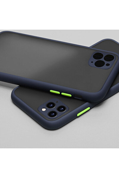 Choice iphone SE 2020 Dark blue Skin Feel ShockProof Armor Matte Case for iph...