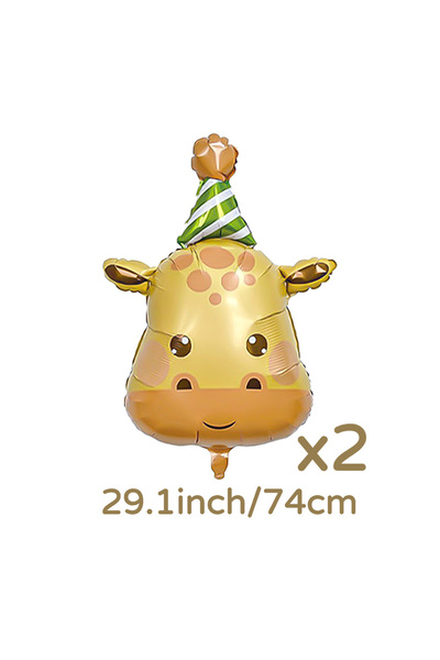 Choice بالون فيلم من الألومنيوم على شكل حيوان آخر على شكل زرافة، كسلان، أسد، ...