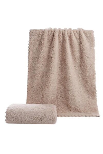 Choice 60x30m بني 3 قطع 3 قطع منشفة وجه من المخمل المرجاني المصنوعة من الأليا...