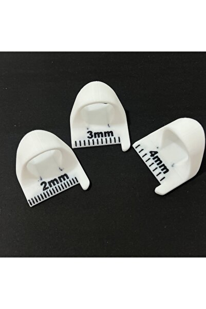 Choice1 3 قطع بيضاء 3 قطع/مجموعة أداة قياس إبرة الخياطة مسطرة الإصبع قالب الخ...