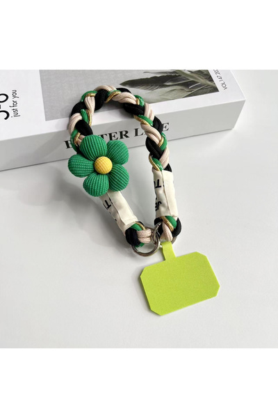 choice2 بوليستر / نايلون أخضر مطور حديثًا سميك ومتين مضفر حبل قصير هاتف محمول...