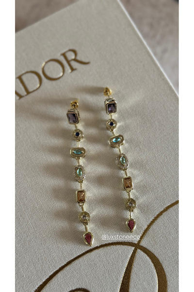 LUXSTONE Y Model Gold Earrings