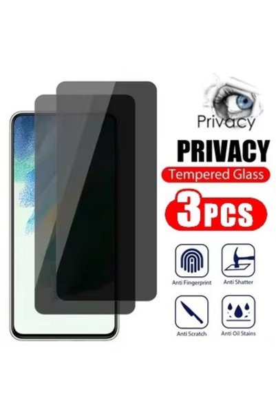 Choice6 واقي شاشة زجاجي للخصوصية، 3 قطع، لهاتف سامسونج A71 5G، و3 قطع، متوافق...