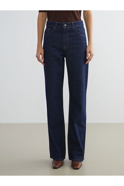 LC Waikiki بنطلون جينز نسائي من LCW WAIKIKI Indigo Straight Fit من MG TREND