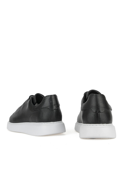 Ziya , Ανδρικό πάνινο παπούτσι από γνήσιο δέρμα 1531026Z8552 Μαύρο