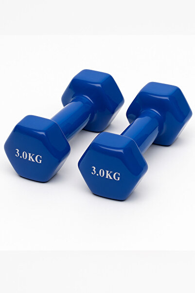 Jet Deluxe 3 Kg Demir Dambıl Vinyl Demir Döküm Dambıl Seti El Ağırlığı 3Kg x ...