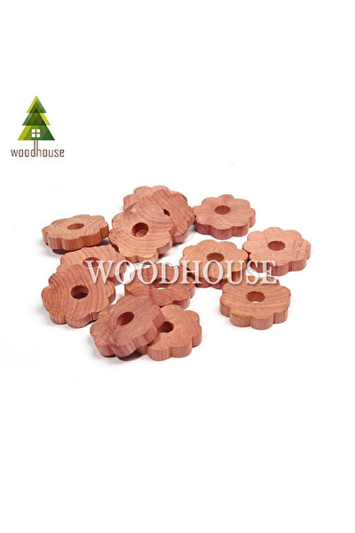 Choice 10PCS Flowers Rings 100% Cedar Blocks for Clothes Storage, 10 Cedar Wood Flowers Rings with Light F