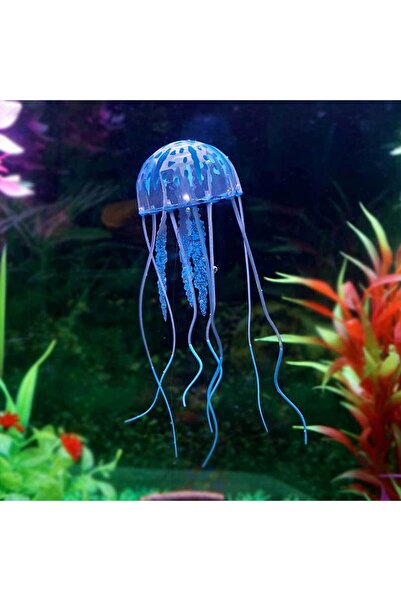 Choice1 قنديل البحر الاصطناعي الزخرفي ذو الحجم الواحد للأحواض المائية بألوان ...