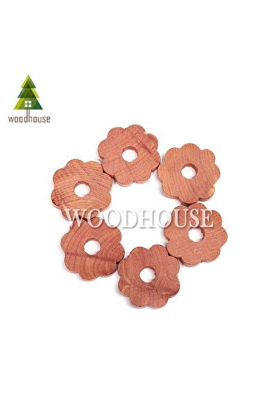 Choice 10PCS Flowers Rings 100% Cedar Blocks for Clothes Storage, 10 Cedar Wood Flowers Rings with Light F